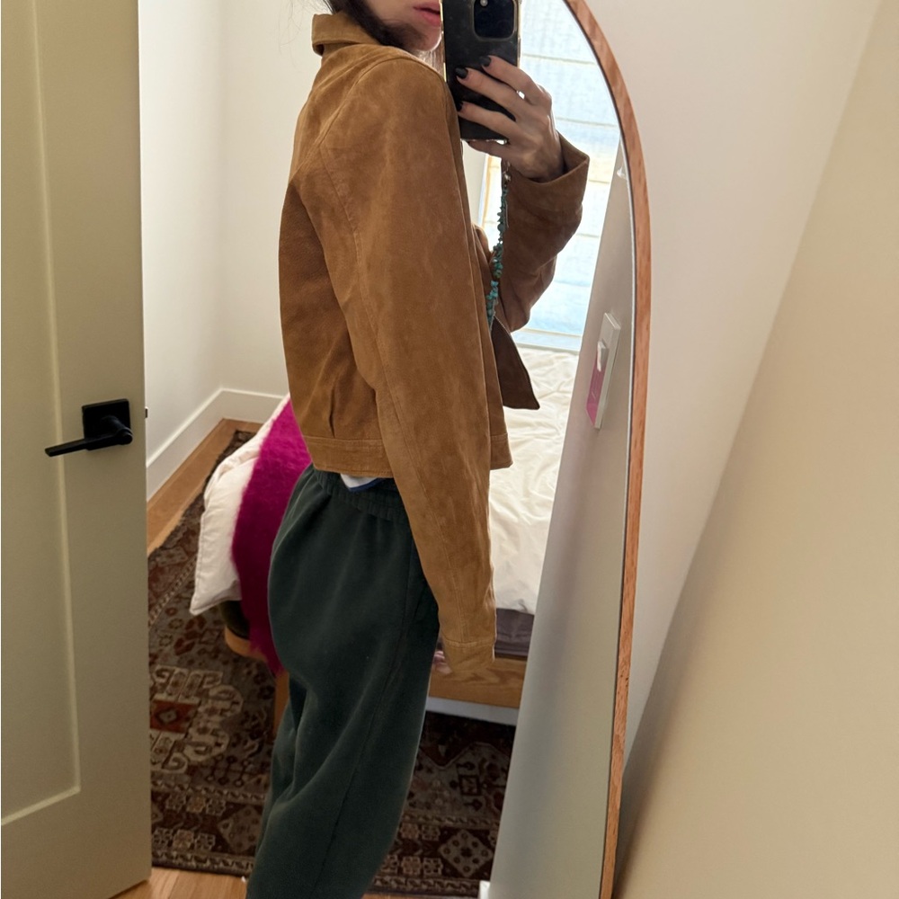ZARA Ladies Suede Zip Jacket - Picture 9 of 13